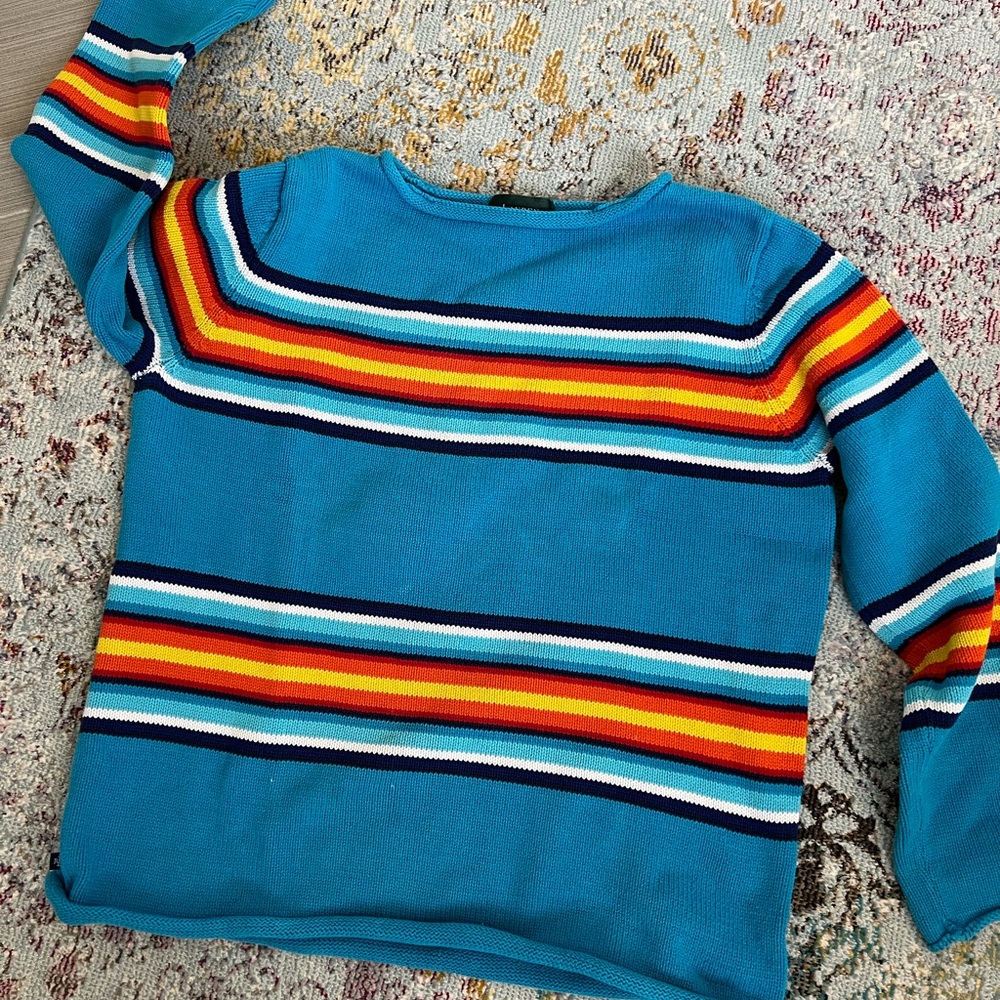 Vintage Ralph Lauren Colorful Striped Sweater
